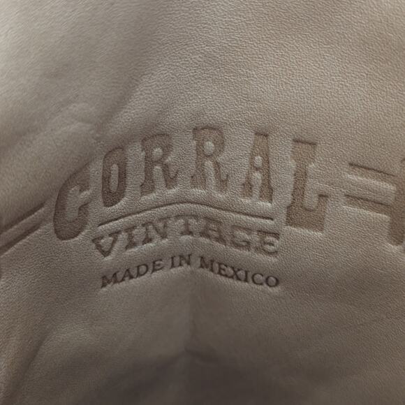 Corral C2117 Black Turquoise Distressed Western Snip Toe Cowgirl Boots Women 8 M - Picture 2 of 16